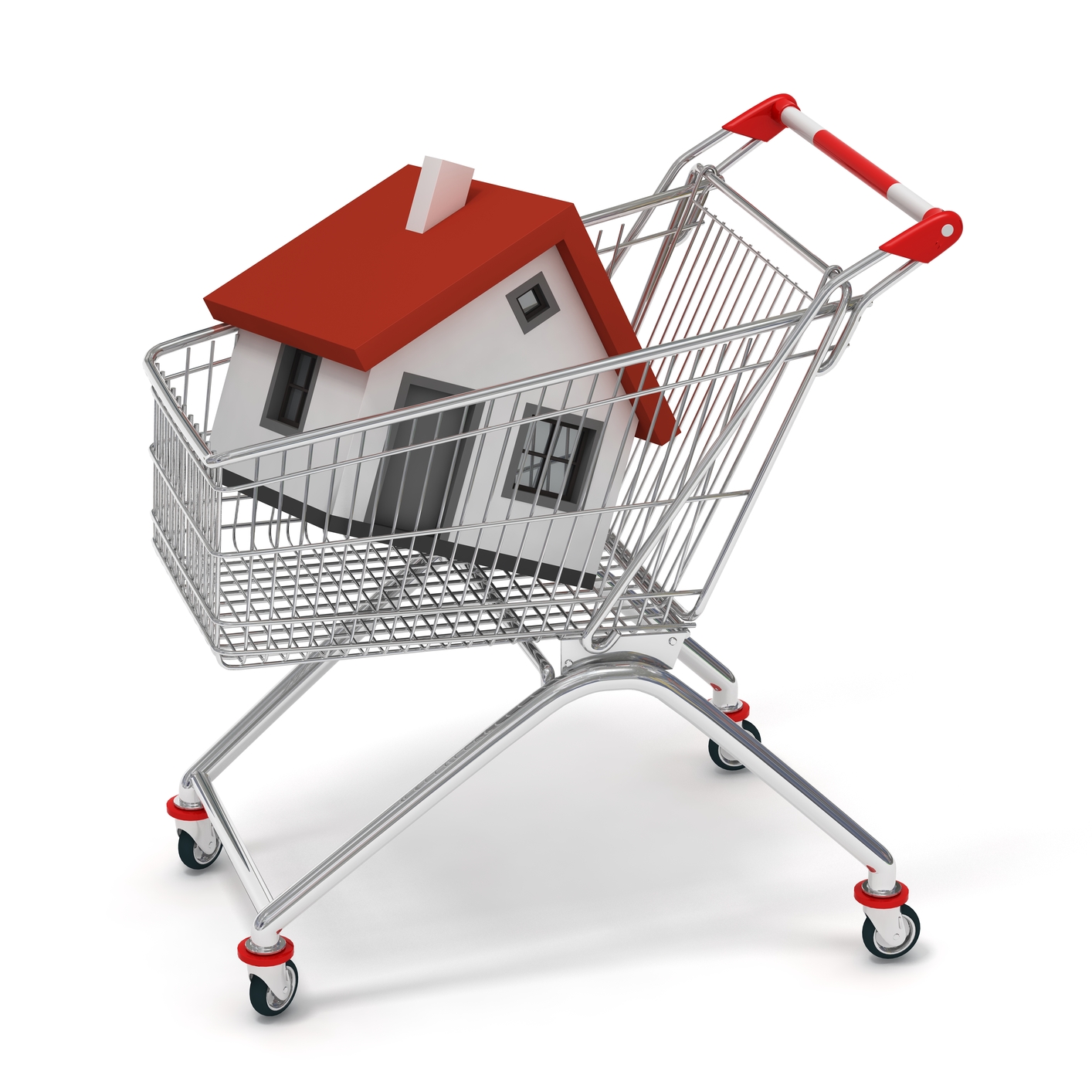 house in shopping cart